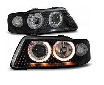LAMPY REFLEKTORY AUDI A3 8L 00-03 RINGI BLACK FK