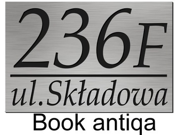 Адресная табличка Алюминиевый номер Табличка с номером дома