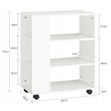 Многофункциональный шкаф столик на книжном шкафу принтера Современная полка