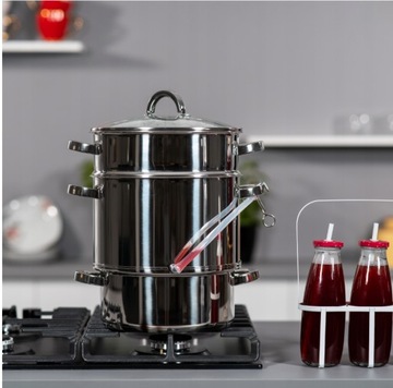 ПАРОВОКОВЫЖИМКА 5в1 НАБОР КАСТРЮЛОК ДЛЯ ГОТОВКИ СОКА И НЕ ТОЛЬКО 8л