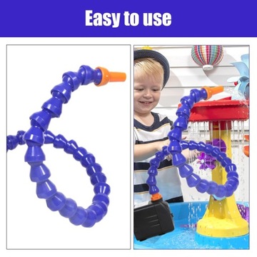 Детский настольный водяной насос с гибкой многосоставной трубкой и регулируемым потоком.