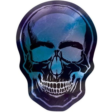 TALERZYKI halloween TALERZE czaszki STRASZNE 8 szt