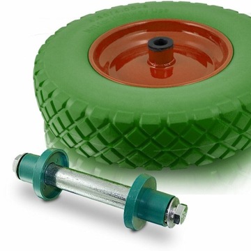 Надувное колесо для универсальной тележки/тачки с осью