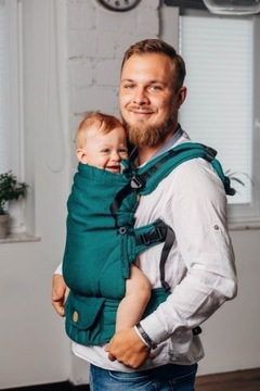 Эргон-рюкзак для ребенка. LennyLamb LennyUpGrade: Изумрудный