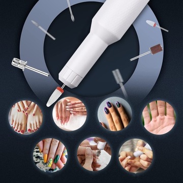 Мини-фрезерный станок для ногтей, маникюрный набор, 20000 об/мин