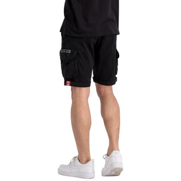 Szorty Spodenki Alpha Industries Crew Short - Czarne 36