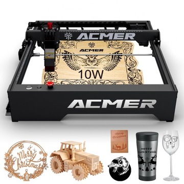 Лазерный гравировальный станок ACMER P1 10 Вт 400 x 410 мм 50 Вт DIY + платформа 400*400