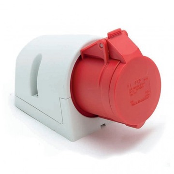 Gniazdo stałe siłowe 32A 5 bolcowe IP44 127