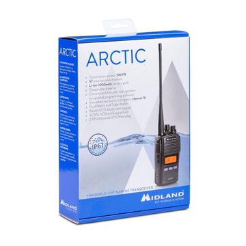 МОРСКОЕ РАДИО Midland ARCTIC IP67 черный