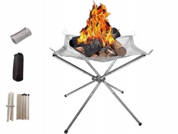 PALENISKO SKŁADANE TURYSTYCZNE PRZENOŚNE SKŁADANE OGRODOWE GRILL 42cm