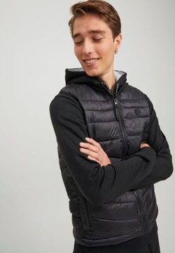 Kamizelka casual czarna pikowana Jack&Jones XXL