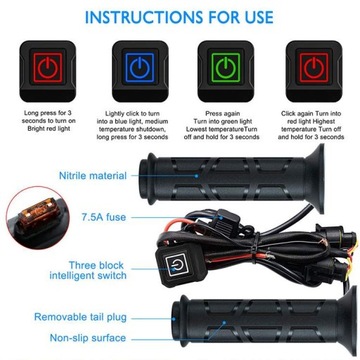Manetki podgrzewane X-ATV + kciuk podgrzewany AT-08318-X nowość 2022