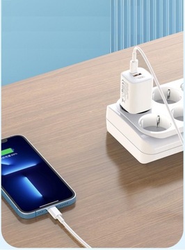 XO ładowarka sieciowa L96 PD 30W QC 3.0 18W 1xUSB 1xUSB-C BIAŁA Kabel USB-C