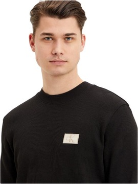 CALVIN KLEIN PÁNSKE TRIČKO S DLHOU RUKÁVOM BLACK r.XL