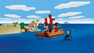Lego Minecraft 21259 Круиз на пиратском корабле Squid Camel Blocks