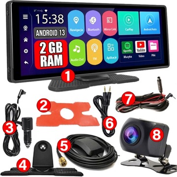РАДИО МОНИТОР APPLE CARPLAY ANDROID КАМЕРА ЗАДНЕГО НАВИГАЦИИ С АВТОМОБИЛЕМ НАВИГАЦИЯ ANDROID 13