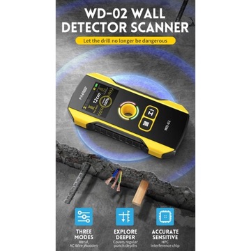 Электронный детектор шпилек Детекторы луча ЖК-дисплей Звуковая сигнализация Деревянная стена