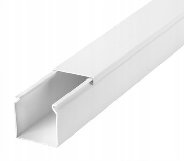 KORYTO KABLOWE LISTWA KANAŁ ELEKTROINSTALACYJNY KORYTKO Z POKRYWĄ 40x40 1M