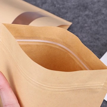 Бумажный пакет DOYPACK ECO с окном, 500 мл, 25 шт.