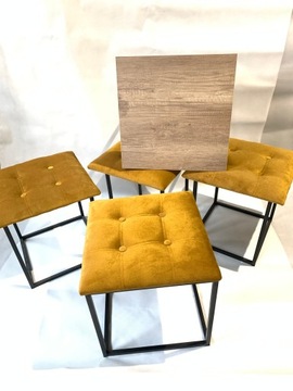 Пуф 5в1 - 4 табурета + стол