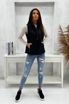 DZ9063 r XL ЖЕНСКИЙ УТЕПЛЕННЫЙ ЖИЛЕТ С МАКСИМАЛЬНЫМИ РУКАВАМИ