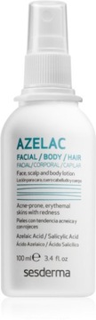 Sesderma Azelac pielęgnacja łagodząca do skóry z niedoskonałościami 100 ml
