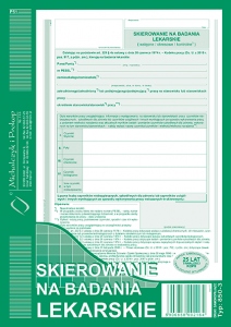 Druk Michalcz i Proko skierowanie na badania 850-3