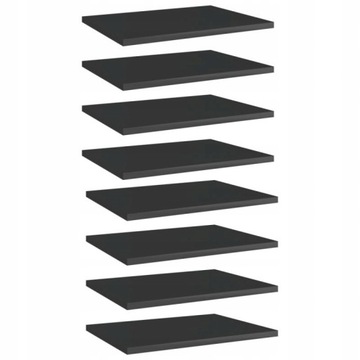 PŁYTA MEBLOWA PÓŁKA 8 szt. POŁYSK CZARNA 40x30x1,5