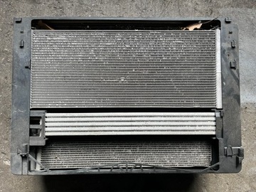 282 BMW F01 F02 750 5.0I S63 KOMPLET CHLADIČ VENTILÁTOR CHLADIČE