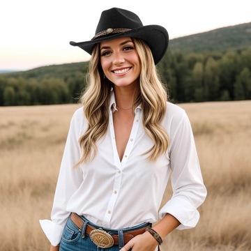 КОВБОЙСКАЯ ШЛЯПА КАНТРИ-ВЕСТЕРН ДЛЯ ВЗРОСЛЫХ, ЗАПАДНЫЙ КОВБОЙ