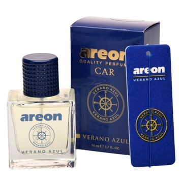 Perfumy zapach odświeżacze powietrza do samochodu Areon Verano Azul 50ml