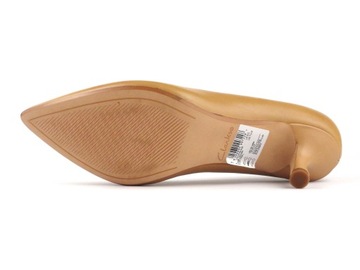 Clarks Violet55 Rae Camel Leather skórzane czółenka roz.38 (M51)