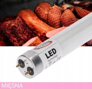 Świetlówka led mięsna T8 G13 90cm 15W 1340lm