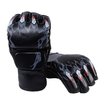Boxing Gloves Protective Gear Breathable Mitts for Claw Of Tiger and Black