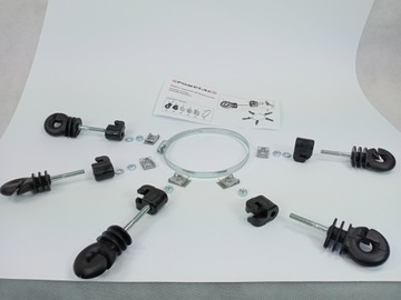 Зажим желоба с изоляторами, защита от куниц, прочее