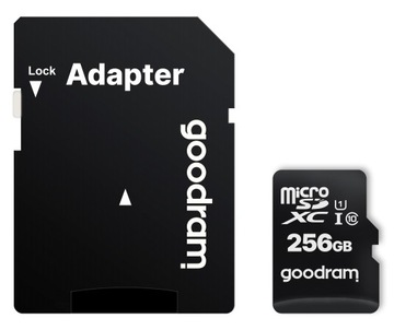 Karta pamięci MicroSD GOODRAM 256GB UHS I +adapter