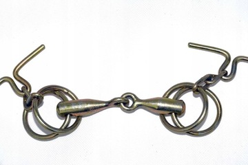 WĘDZIDŁO ŁAMANE Z WERBLIKAMI 11,5CM PONY/KUC
