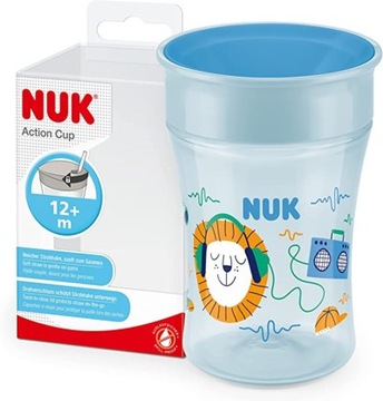 Kubek niekapek NUK Magic Cup 360° 230 ml niebieski