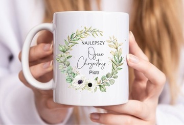 Благодарственная кружка для крестных, ПРИЧАСТИЕ, КРЕЩЕНИЕ, W6