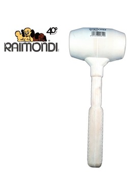 Młotek biały gumowy 0,5 kg Raimondi glazurniczy