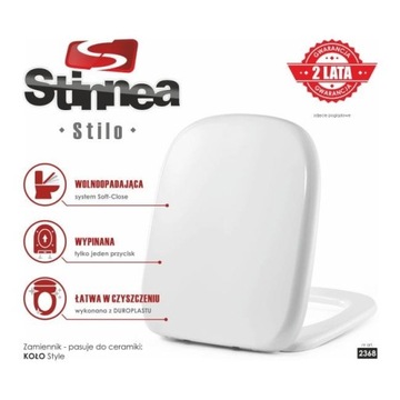 KOŁO STYLE МЕДЛЕННО ЗАКРЫВАЮЩАЯСЯ ДОСКА, СЪЕМНАЯ, ДЮРОПЛАСТ