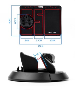 ПРОТИВОСКОЛЬЖАЮЩИЙ коврик для телефона в машину 4в1