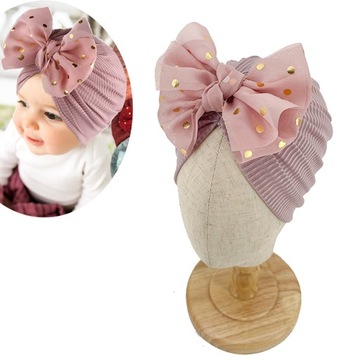 Czapka czapeczka DZIECIĘCA TURBAN Czapki 0-3 Lata