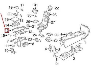 DESKA KRYTY ORIGINÁLNÍ VOLVO C30 30755390