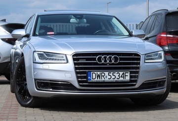 Audi A8 D4 Sedan Facelifting 4.2 TDI 385KM 2014 Audi A8 4,2 TDi Night View Webasto ACC Solar HUD Matrix 360° 4xGrzany Fotel, zdjęcie 38