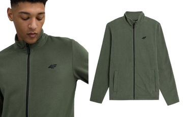 4F МУЖСКАЯ ФЛИСОВАЯ СВИТШОТ НА МОЛНИИ