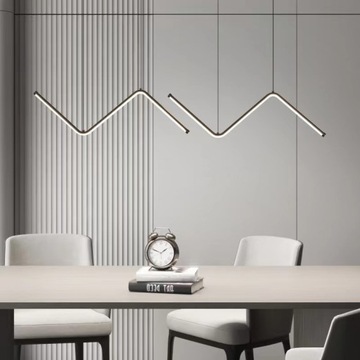 СВЕТОДИОДНАЯ ПОТОЛОЧНАЯ ЛЮСТРА ПОДВЕСНОЙ СВЕТИЛЬНИК ЧЕРНЫЙ СОВРЕМЕННЫЙ 23ВТ 6500К ДЛЯ ГОСТИНОЙ