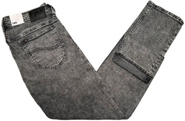 spodnie LEE RIDER zwężane W30 L32 selvage L701ADB80 grey storm