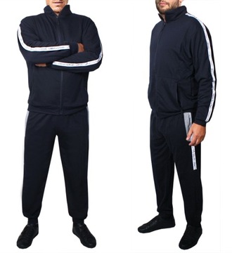 Мужской спортивный костюм SWEATSHIRT + COTTON PANTS черный 9106 L