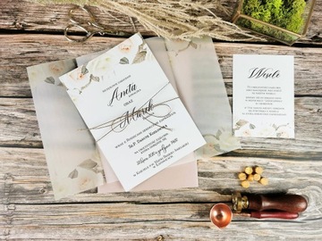 Свадебные приглашения Свадьба с калькой